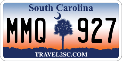 SC license plate MMQ927