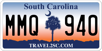 SC license plate MMQ940