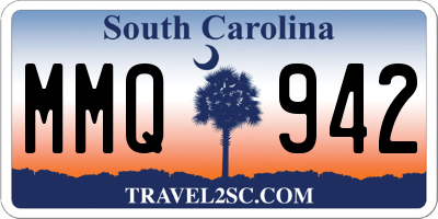 SC license plate MMQ942