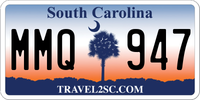 SC license plate MMQ947