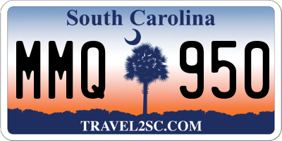 SC license plate MMQ950