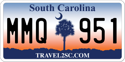 SC license plate MMQ951