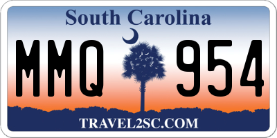 SC license plate MMQ954