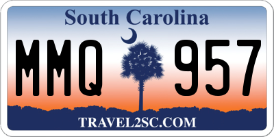 SC license plate MMQ957