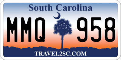 SC license plate MMQ958