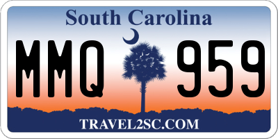 SC license plate MMQ959