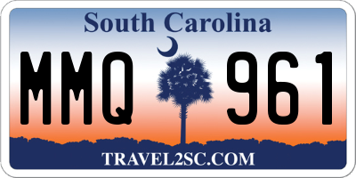 SC license plate MMQ961