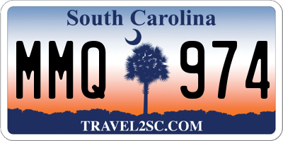 SC license plate MMQ974