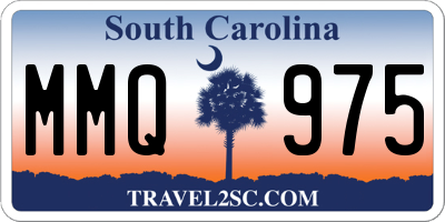 SC license plate MMQ975