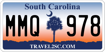 SC license plate MMQ978