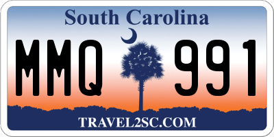 SC license plate MMQ991