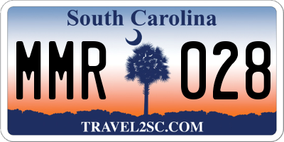 SC license plate MMR028