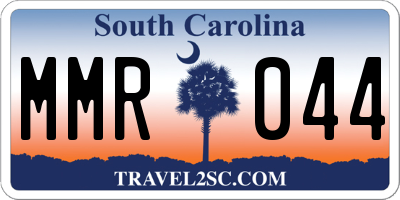 SC license plate MMR044