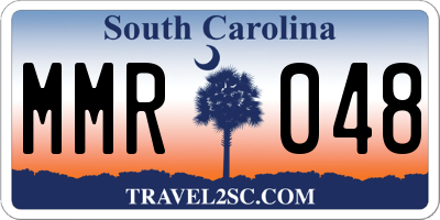 SC license plate MMR048