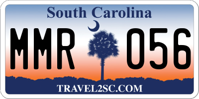 SC license plate MMR056