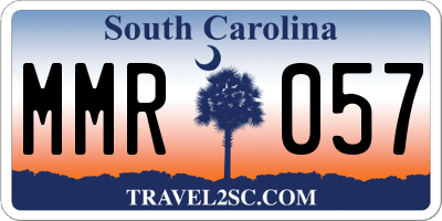 SC license plate MMR057