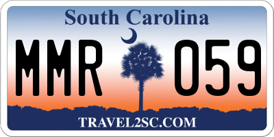 SC license plate MMR059
