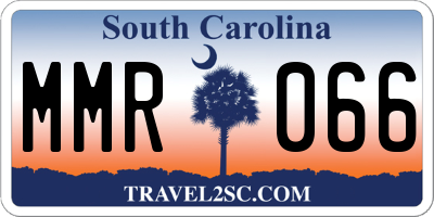 SC license plate MMR066