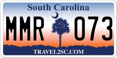 SC license plate MMR073