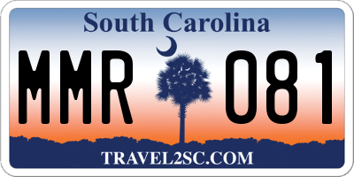 SC license plate MMR081