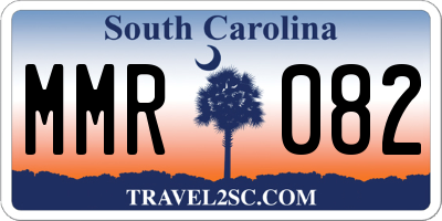 SC license plate MMR082