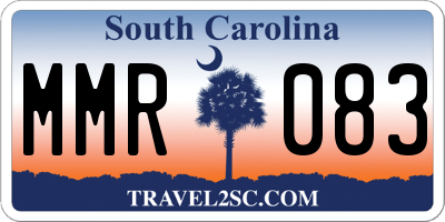 SC license plate MMR083