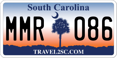 SC license plate MMR086
