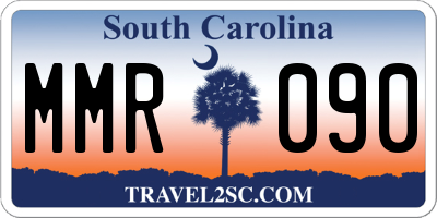 SC license plate MMR090