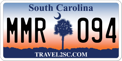 SC license plate MMR094