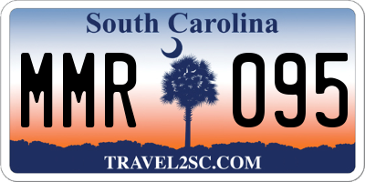 SC license plate MMR095