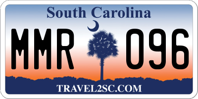 SC license plate MMR096