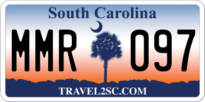 SC license plate MMR097