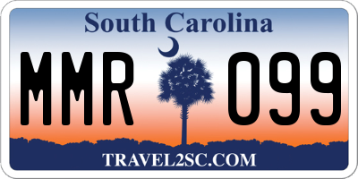 SC license plate MMR099
