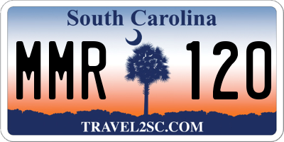 SC license plate MMR120