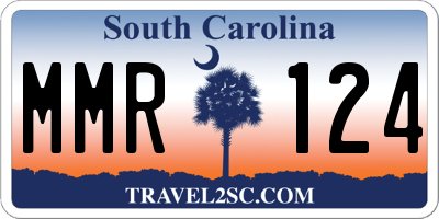 SC license plate MMR124