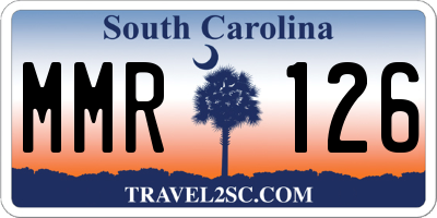 SC license plate MMR126