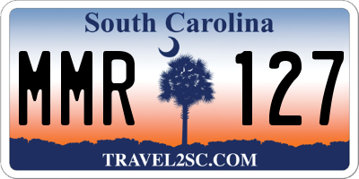SC license plate MMR127