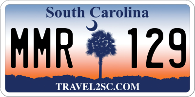 SC license plate MMR129
