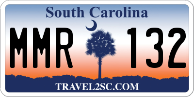 SC license plate MMR132