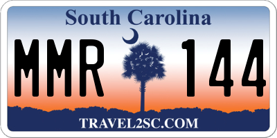 SC license plate MMR144