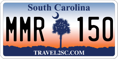SC license plate MMR150