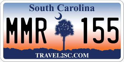 SC license plate MMR155