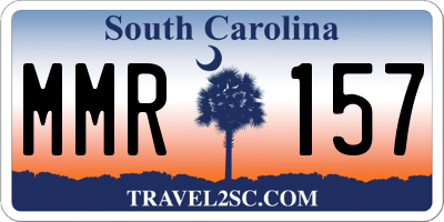 SC license plate MMR157
