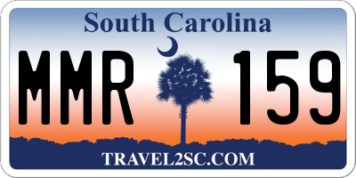 SC license plate MMR159