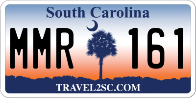 SC license plate MMR161