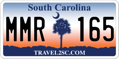 SC license plate MMR165