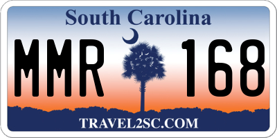 SC license plate MMR168
