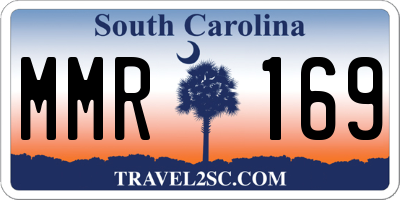 SC license plate MMR169