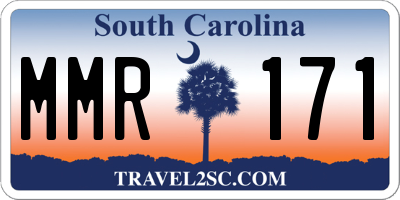 SC license plate MMR171