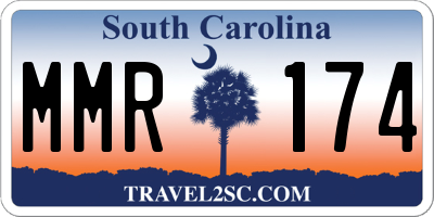 SC license plate MMR174
